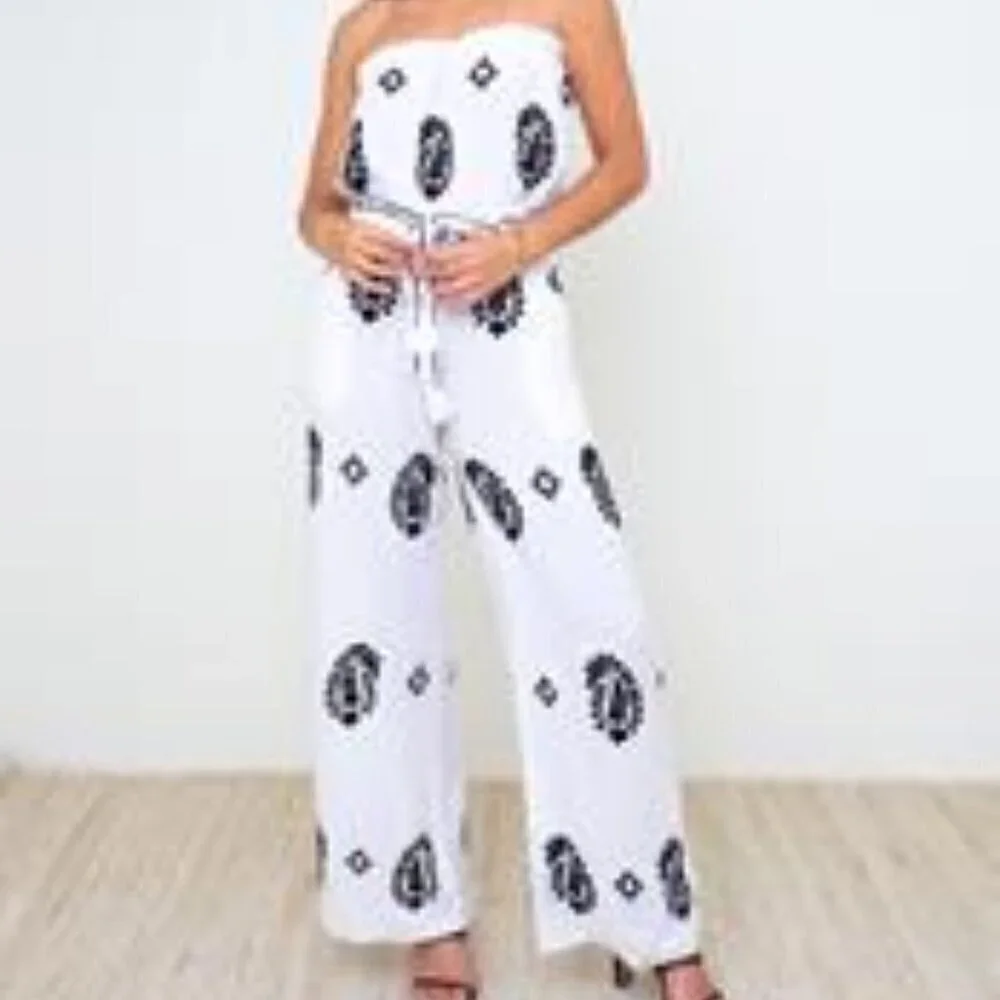 South Moon Under Juniper Blue Pant Jumpsuit - Picture 12 of 12